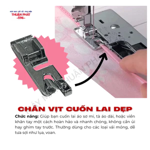 Chân Vịt Cuốn Lai Dẹp Dành Cho Máy May Đa Năng