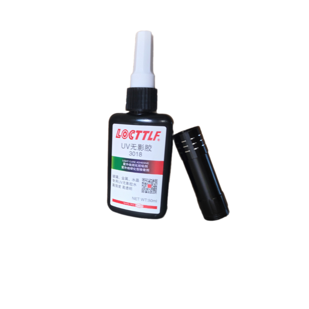 Keo UV Dán Kính BEDO 50ml Có Đèn Keo Dán Trong Suốt Bám Dính Siêu Chắc Khô Nhanh Dễ Sử Dụng