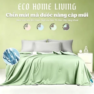 Chăn lạnh cooling vải lụa mùa hè,mát tức thì,thoáng khí thấm mồ hôi,chống cuộn,Kích thước 180×200cm