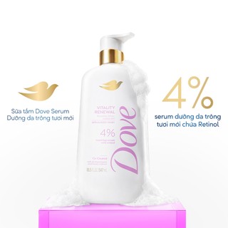 Combo 2 Sữa tắm Dove Serum Dưỡng da chuyên sâu 547ml