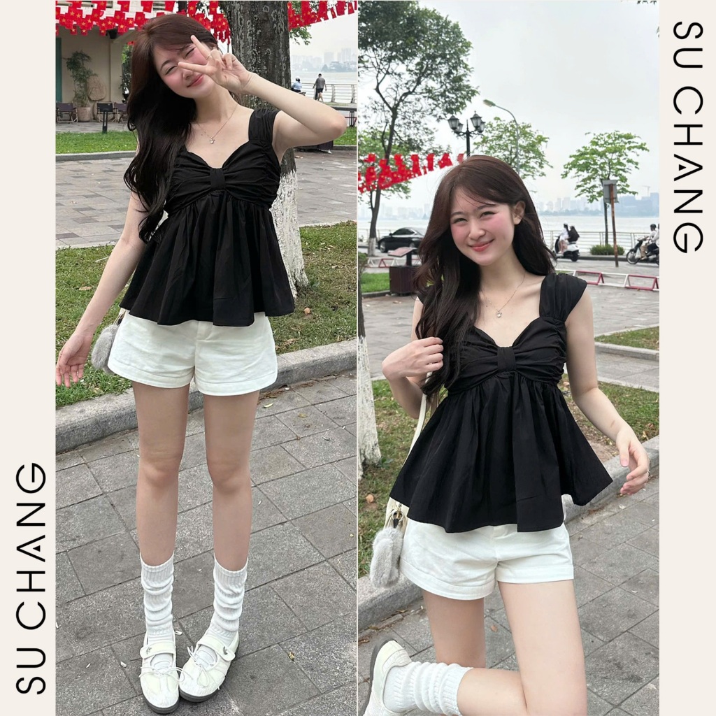 Áo 2 Dây Cánh Tiên Nơ Ngực A6356 Su Chang Thời Trang Nữ
