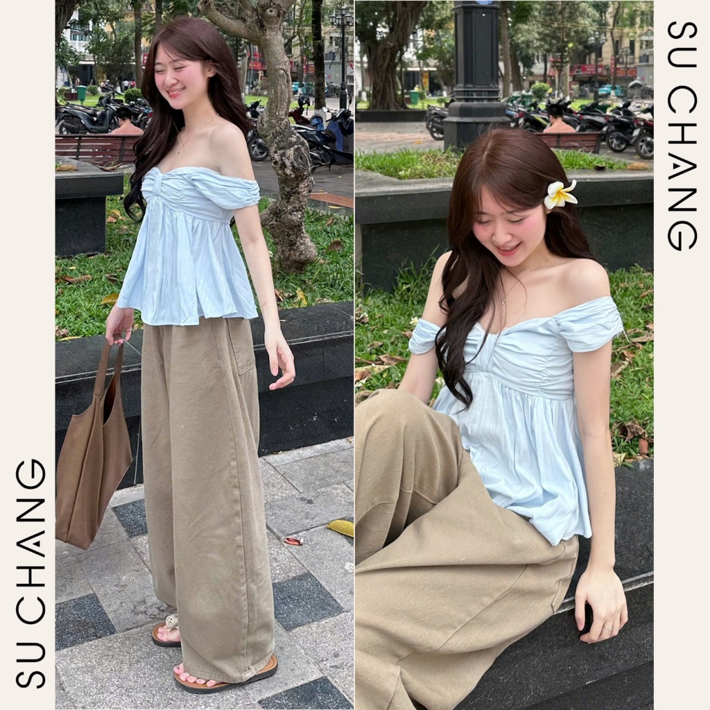 Áo 2 Dây Cánh Tiên Nơ Ngực A6356 Su Chang Thời Trang Nữ