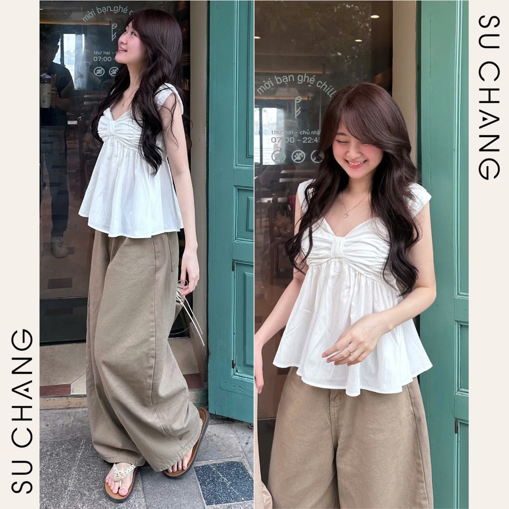 Áo 2 Dây Cánh Tiên Nơ Ngực A6356 Su Chang Thời Trang Nữ