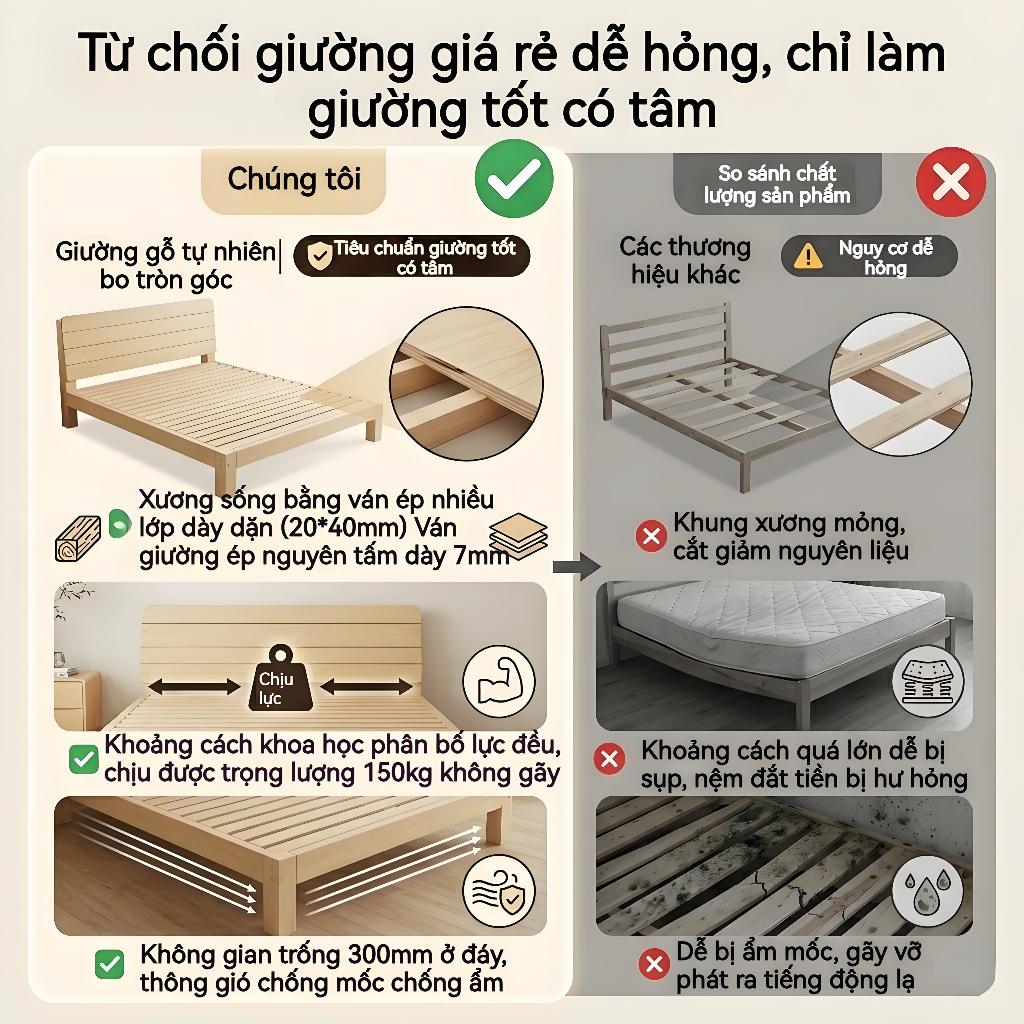 ALVIN Giường Pallet pallet gỗ giường Có thể cất trong ngăn kéo có nhiều kích cỡ khác nhau hoạt động êm ái khi lật | BigBuy360 - bigbuy360.vn