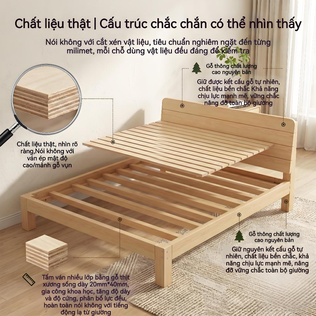 ALVIN Giường Pallet pallet gỗ giường Có thể cất trong ngăn kéo có nhiều kích cỡ khác nhau hoạt động êm ái khi lật | BigBuy360 - bigbuy360.vn