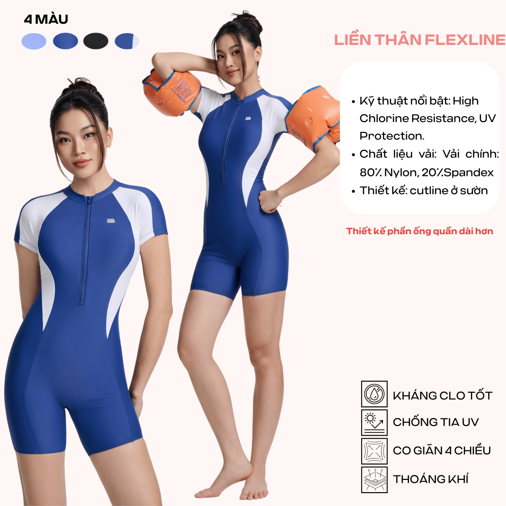 [MUA2GIẢM10%] BST Bikini Coolmate liền thân 1 mảnh cộc/dài tay kín đáo che bụng tôn dáng chống tia UV đi bơi đi biển