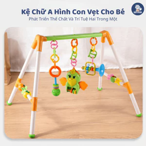 Bộ Đồ Chơi Kệ Chữ A Cao Cấp GutyKids Giúp Bé Phát Triển Thị Giác, Thính Giác, Xúc Giác, Chất Liệu ABS An Toàn