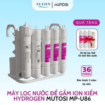 MÁY LỌC NƯỚC ĐỂ GẦM ION KIỀM HYDROGEN MUTOSI MP-U86, MÁY ĐỂ GẦM NHỎ GỌN - CHÍNH HÃNG BẢO HÀNH 3 NĂM