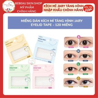 Miếng Dán Kích Mí Jary Eyelid Tape Kích Mí Tự Nhiên Bám Chắc 120 Miếng - Bebeau