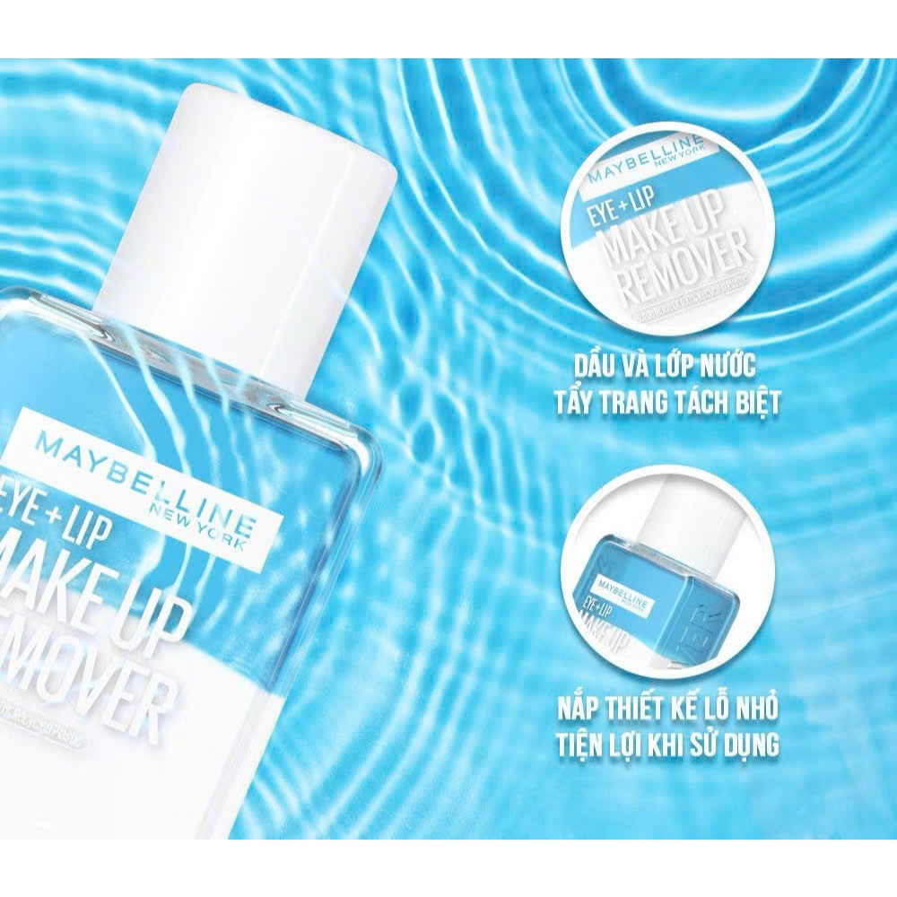 Nước Tẩy Trang Dành Cho Mắt Môi Maybelline Eye & Lip Makeup Remover 150ml