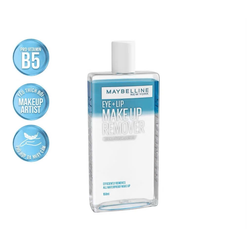 Nước Tẩy Trang Dành Cho Mắt Môi Maybelline Eye & Lip Makeup Remover 150ml