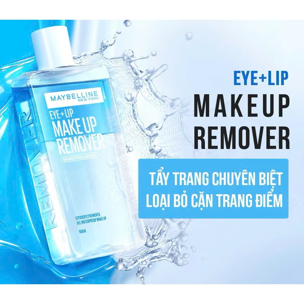 Nước Tẩy Trang Dành Cho Mắt Môi Maybelline Eye & Lip Makeup Remover 150ml