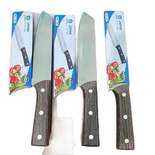 Combo 3 [Mã 323] Dao thái thức ăn chất liệu thép không gỉ, chuôi dao làm từ gỗ - tiện dụng, siêu bền
