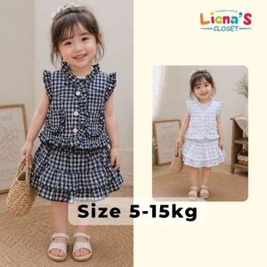 Set Gile Bé Gái Nhà Liena's Closet Thiết Kế Xinh Xắn 2 Màu Dễ Lựa Chọn Phù Hợp Cho Bé