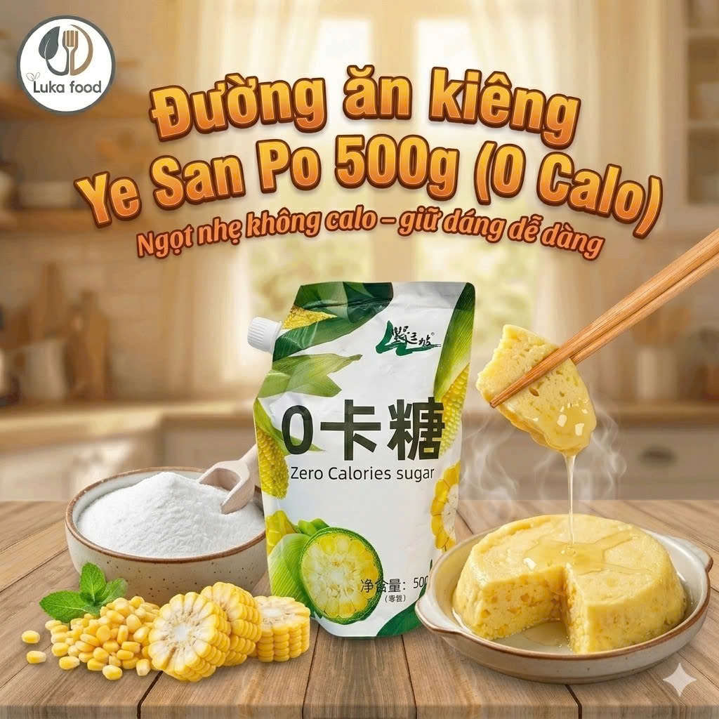 Đường Ăn Kiêng Erythritol 0 Calo MaizeZero 500g – Đường Chiết Xuất Từ Ngô Tự Nhiên, Lành Mạnh Cho Người Tiểu Đường