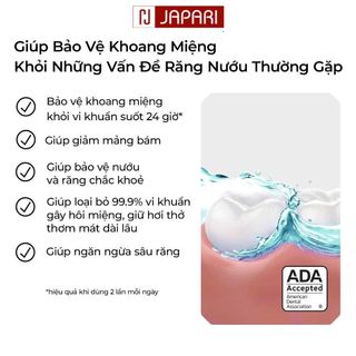 Nước Súc Miệng Listerine Cool Mint/Green Tea 250ml/750ml - Nước Xúc Miệng Bạc Hà Ngừa Sâu, Thơm Miệng - Japari