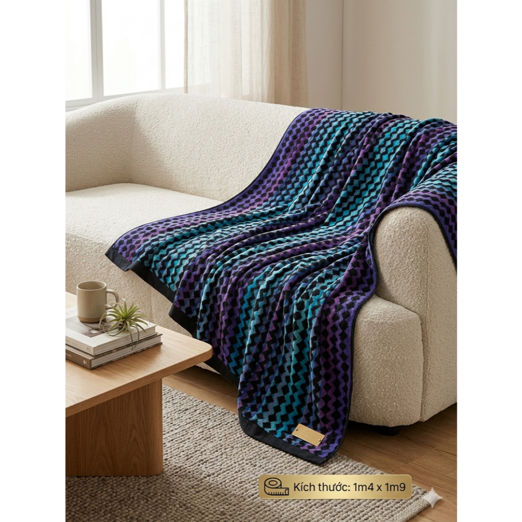 Khăn trải sofa, chăn đắp văn phòng hàng xuất dư