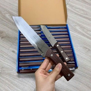 Combo 3 [Mã 323] Dao thái thức ăn chất liệu thép không gỉ, chuôi dao làm từ gỗ - tiện dụng, siêu bền