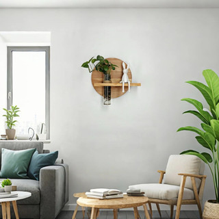 Kệ Gỗ Treo Tường Giá Để Cây Cảnh Cây Thủy Sinh Mini Decor Đẹp - Trang Trí Nội Thất