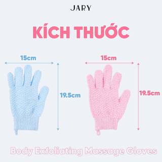 Găng tay tẩy da chết Jary Body Exfoliating Massage Gloves 10D nhập khẩu chính hãng - Bebeau