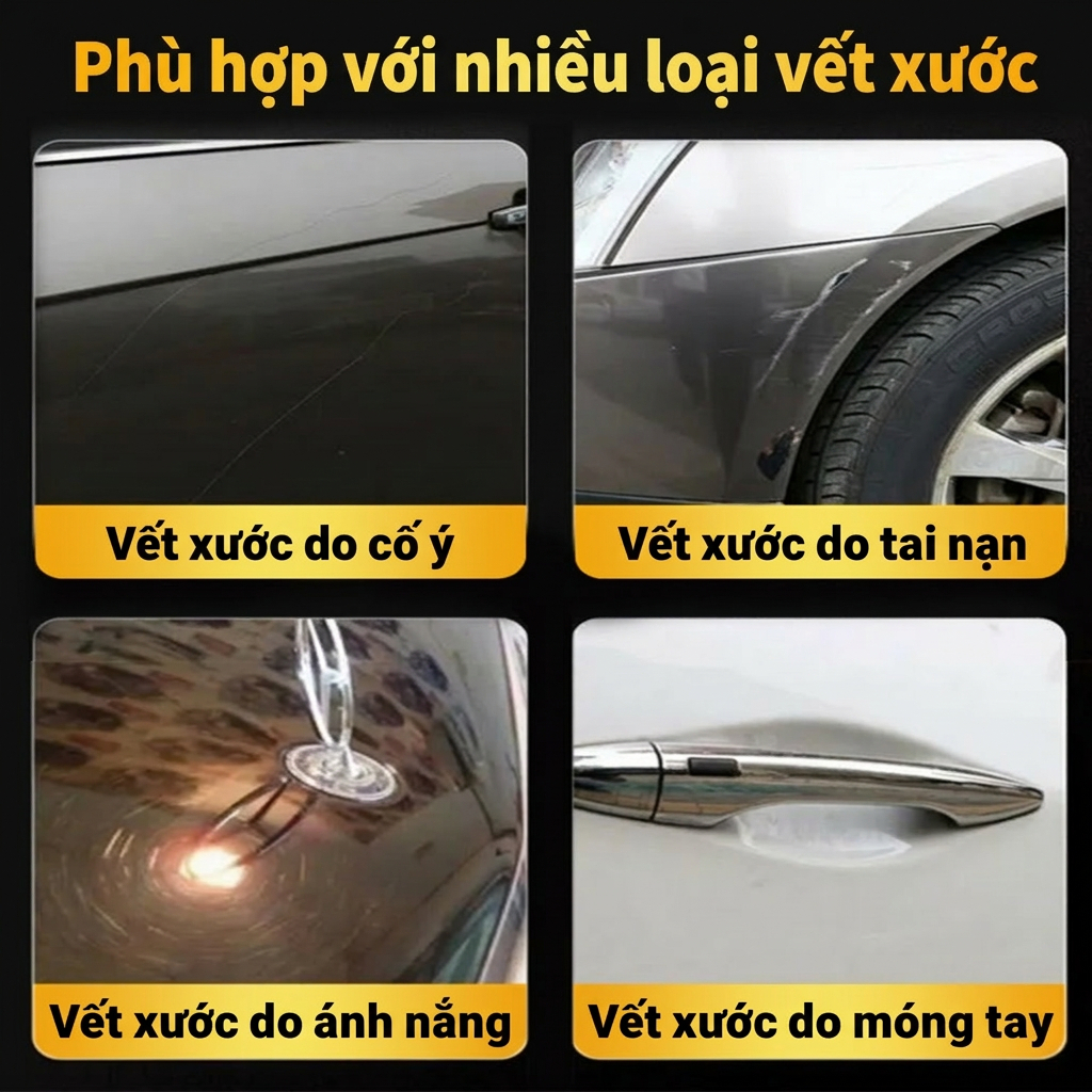 🎉 Mua 1 tặng 1 🎉 Kem tẩy vết xước ô tô – Loại bỏ oxy hóa, đánh bóng, làm sạch vết bẩn, phù hợp vết xước nhỏ ✅
