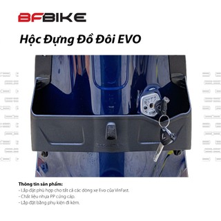 Hốc Đựng Đồ Đôi Evo | Nhựa ABS Đen | B-Factory Made in Vietnam
