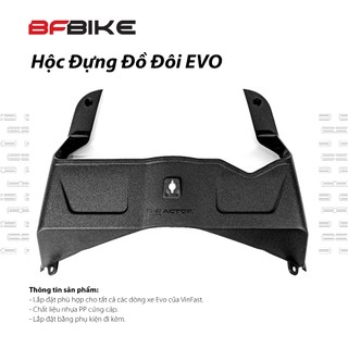 Hốc Đựng Đồ Đôi Evo | Nhựa ABS Đen | B-Factory Made in Vietnam