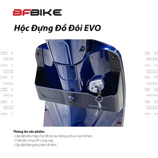 Hốc Đựng Đồ Đôi Evo | Nhựa ABS Đen | B-Factory Made in Vietnam