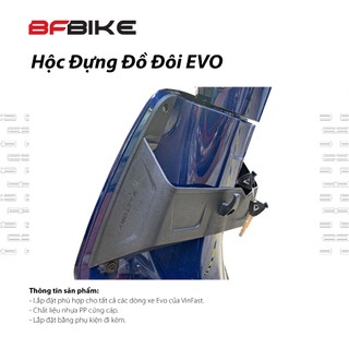 Hốc Đựng Đồ Đôi Evo | Nhựa ABS Đen | B-Factory Made in Vietnam