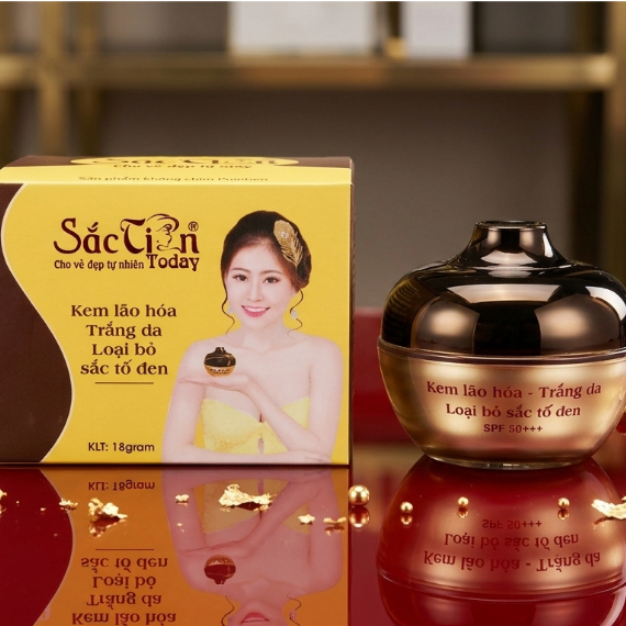 Kem Face Sắc Tiên [Nâu-Vàng] - Thay Thế Kem Lót, Dưỡng Sáng, Da Căng Bóng 18g