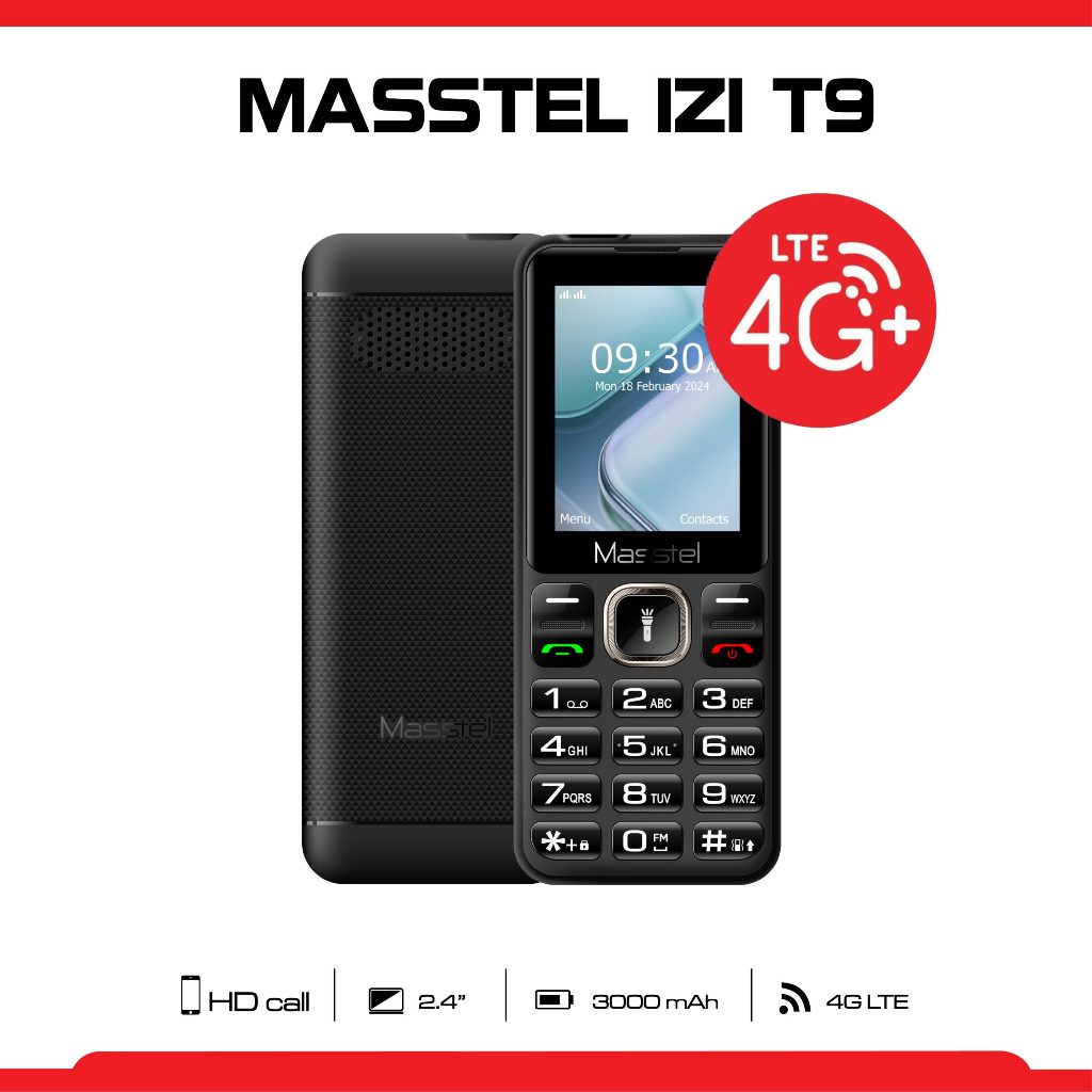[Chính hãng] Điện Thoại Masstel Izi T9 4G Fullbox Mới - Hàng Công Ty Bảo Hành 12 Tháng