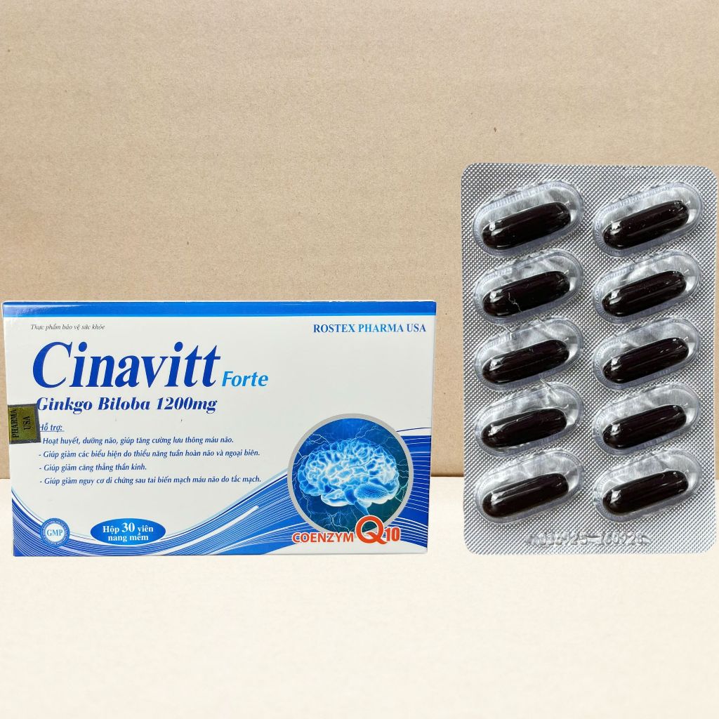 Combo 5 Hộp Cinavitt Forte - Rostex - Vinaphar - Vitamin Chữa Lành