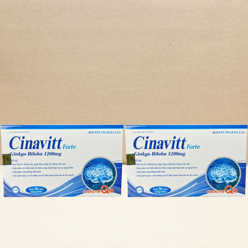 Combo 5 Hộp Cinavitt Forte - Rostex - Vinaphar - Vitamin Chữa Lành