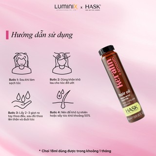 Dầu Dưỡng Tóc HASK Keratin Smooth Oil 18ml-Phục Hồi Tóc Hư Tổn,Bảo Vệ Tóc Khỏi Nhiệt Giúp Tóc Mượt, Bóng Khoẻ [32377AA]