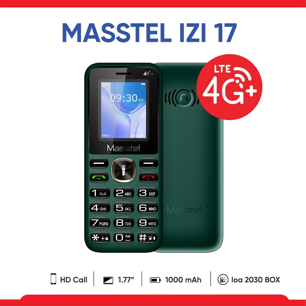[Chính hãng] Điện Thoại Masstel Izi 17 4G Fullbox Mới - Hàng Công Ty Bảo Hành 12 Tháng