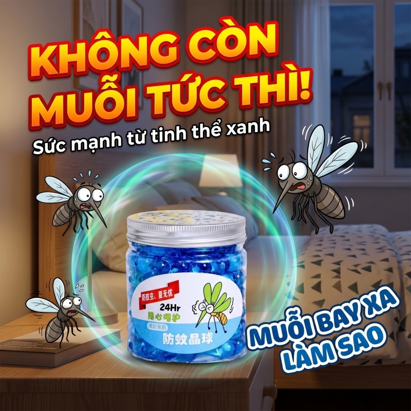 🦟 1 chai đuổi muỗi toàn nhà 🦟 Gel 160ml*2 – Mua 1 tặng 1, chiết xuất thảo mộc, dịu nhẹ, không gây kích ứng ✅