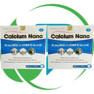 Combo 2 Hộp Calcium Nano Xanh Dương 100 Viên - Rostex - Vinaphar - Vitamin Phục Hồi