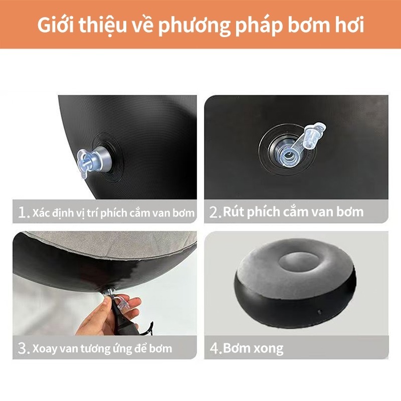 Ghế lười sofa dày ký túc xá đơn lẻ di động cắm trại lười sofa bơm hơi có thể nằm