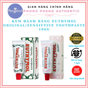 KEM ĐÁNH RĂNG EUTHYMOL ORIGINAL/SENSITIVE TOOTHPASTE 106G