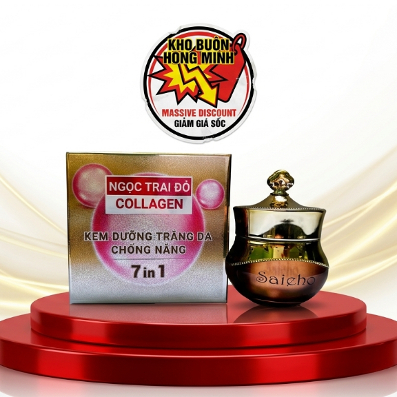 Kem Face Saieho 7in1 [Nâu-Vàng] - Dưỡng Sáng Da, Chống Nắng, Mềm Mượt Tự Nhiên