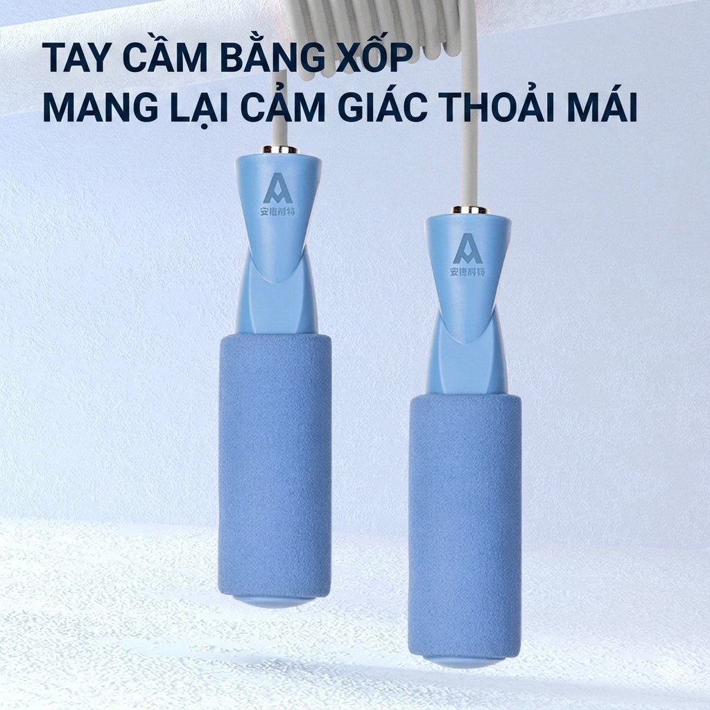 Dây nhảy lõi PVC, dây nhảy nhựa cao cấp chính hãng Agnite, siêu nhẹ, điều chỉnh độ dài dây dễ dàng sử dụng
