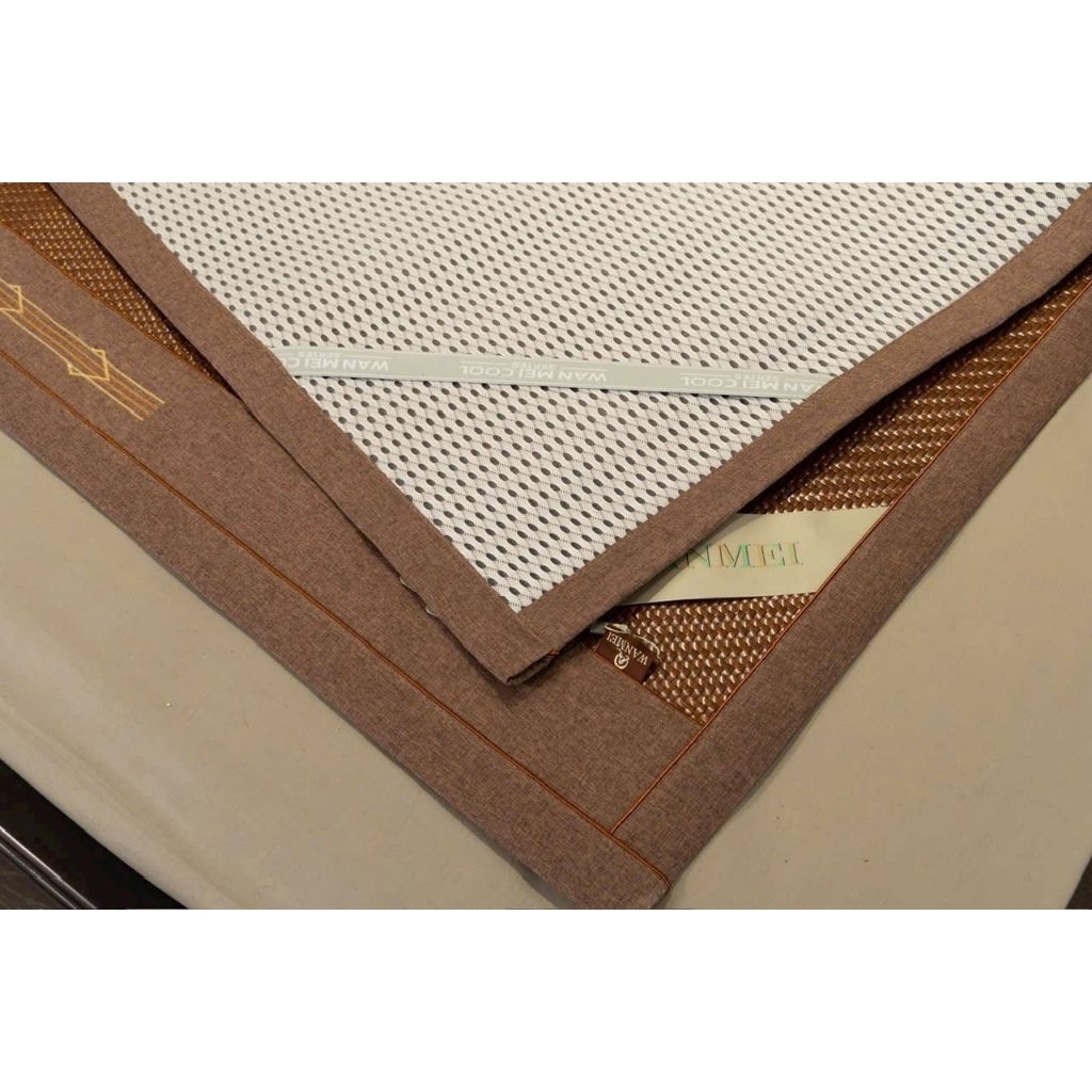 Chiếu mây Wanmei mây sợi Microfiber. Hàng nhập loại 1 kèm túi hãng và tem hãng đầy đủ