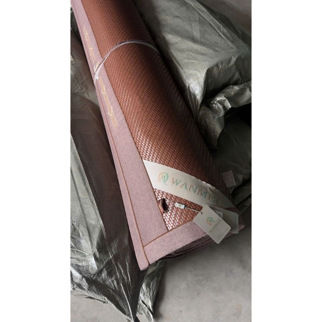 Chiếu mây Wanmei mây sợi Microfiber. Hàng nhập loại 1 kèm túi hãng và tem hãng đầy đủ