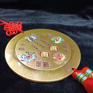 Gương Sơn Hải Trấn - Đồ Phong Thủy Trấn Trạch, Ổn Định Trường Khí, Trước Cửa Nhà, 5cm