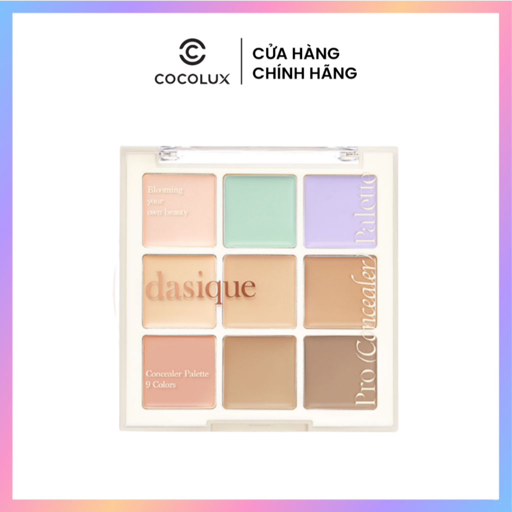 Che Khuyết Điểm Dasique Pro Concealer Palette 9 ô
