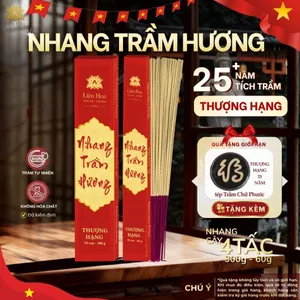Nhang Trầm Hương 39cm Liên Hoa 60g/300g – Nhang Cây Thượng Hạng Ít Khói – Nhang Cây Thờ Cúng