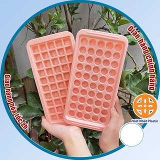 Vỉ đá Việt Nhật dạng vuông tròn nhựa dẻo an toàn thực phẩm dễ lấy đá nhiều ngăn tiện lợi - 6975, 6976, 6977, 6978
