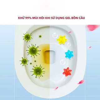 [❌GIÁ SỈ❌] Gel thơm khử trùng bồn cầu - gel khử mùi bồn cầu dạng thạch hình bông hoa 88281