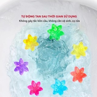 [❌GIÁ SỈ❌] Gel thơm khử trùng bồn cầu - gel khử mùi bồn cầu dạng thạch hình bông hoa 88281