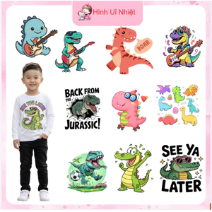Hình in ủi nhiệt quần áo em bé,nhiều mẫu nhiều size,miếng in trang trí quần áo tại nhà bằng bàn là bàn ủi